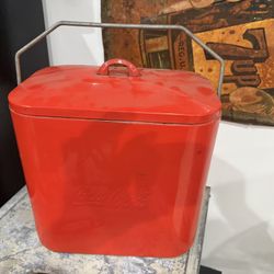 Coca Cola Superior Junior Cooler Embossed On Both Sides Great Shape 