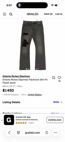 ERD (Enfants Riches Déprimés) Patchwork Flared Jeans