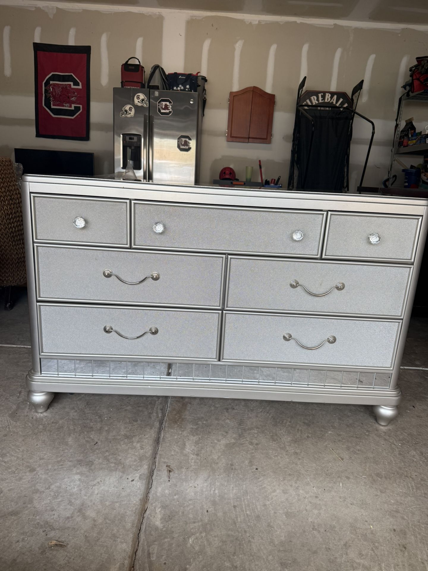 Dresser with mirror