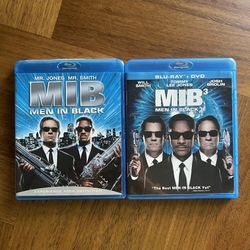 Men in Black & Men in Black 3 Action Sci-Fi Blu-ray DVD Movies