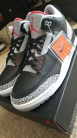 2018 Black Cement 3's