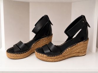 Franco Sarto Black Wedges