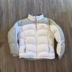 Mountain Hardwear Goose Down Sub Zero Jacket Coat BAFFLED Women’s Large White