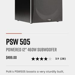 PSW 505 SUBWOOFER