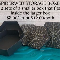 Nestled Spider Web Storage Boxes