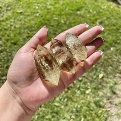 Citrine DT Point Crystal Quartz 