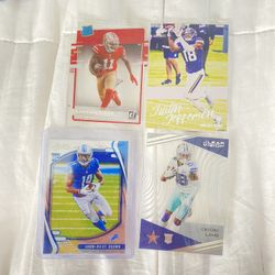 Justin Jefferson Brandon Aiyuk Ceedee Lamb Amon Ra St Brown Rookie Lot