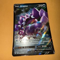 Drapion V 106/185 - Vivid Voltage Ultra Rare Full Art Holo Pokemon Card 