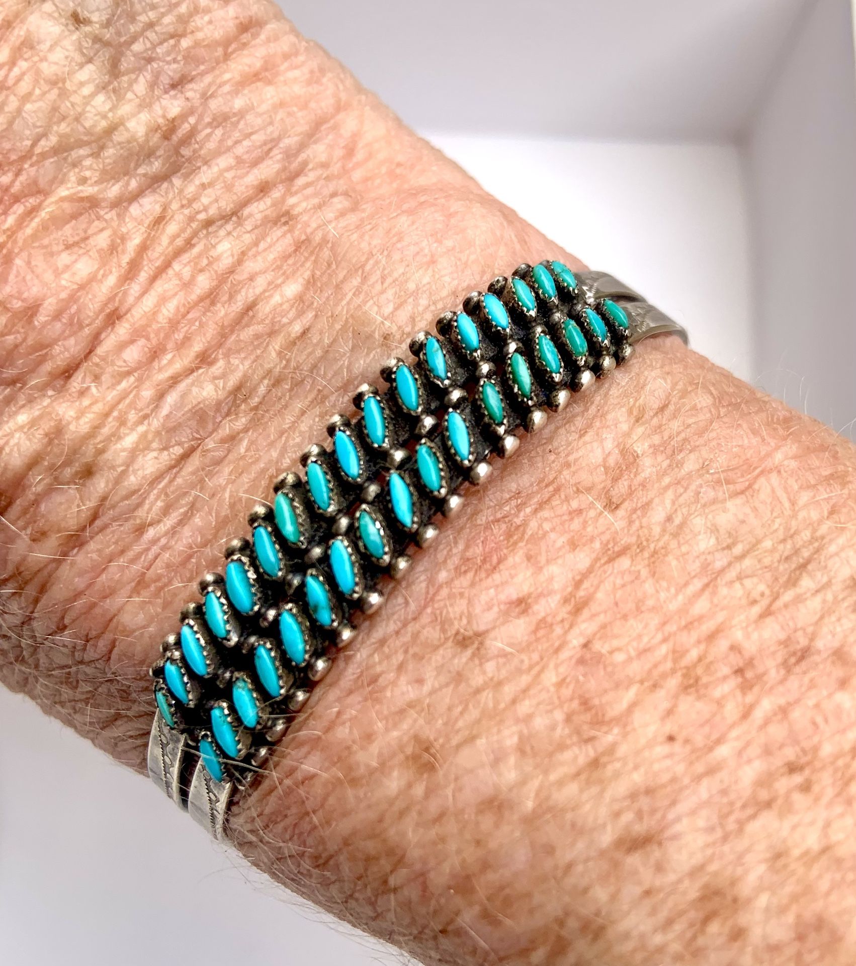 Fred Harvey Era Needlepoint Cuff