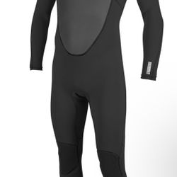 ONeill Mens Reactor 2 3/2mm Back Zip Full Wetsuit Black Black size  MS