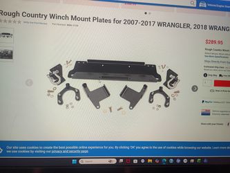 Rough country winch mount plates 2007-2018 Wrangler