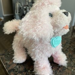 FURREAL PINK POODLE DOY TOY WALKS AND BARKS 8.5”
