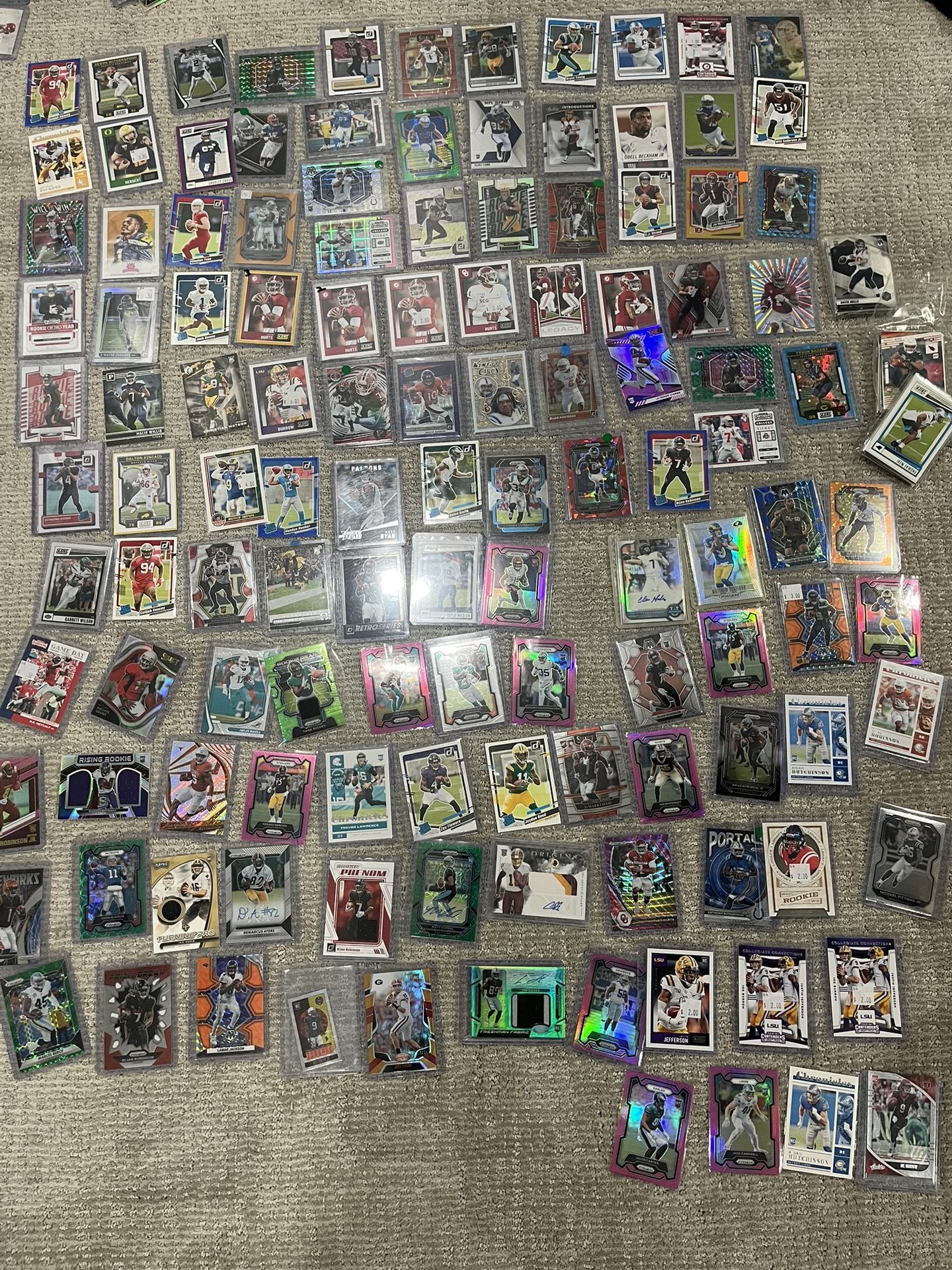 Huge Sports Card Lot All Football Rcs Variations Numbered Cards Patched Rpas