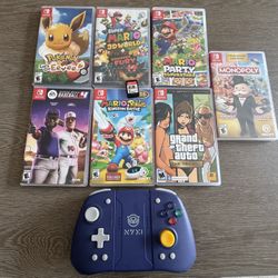Nintendo Switch Games And Controller 