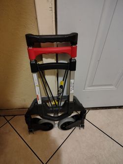 Hand truck folding dolly. It can extend up to 39 inches