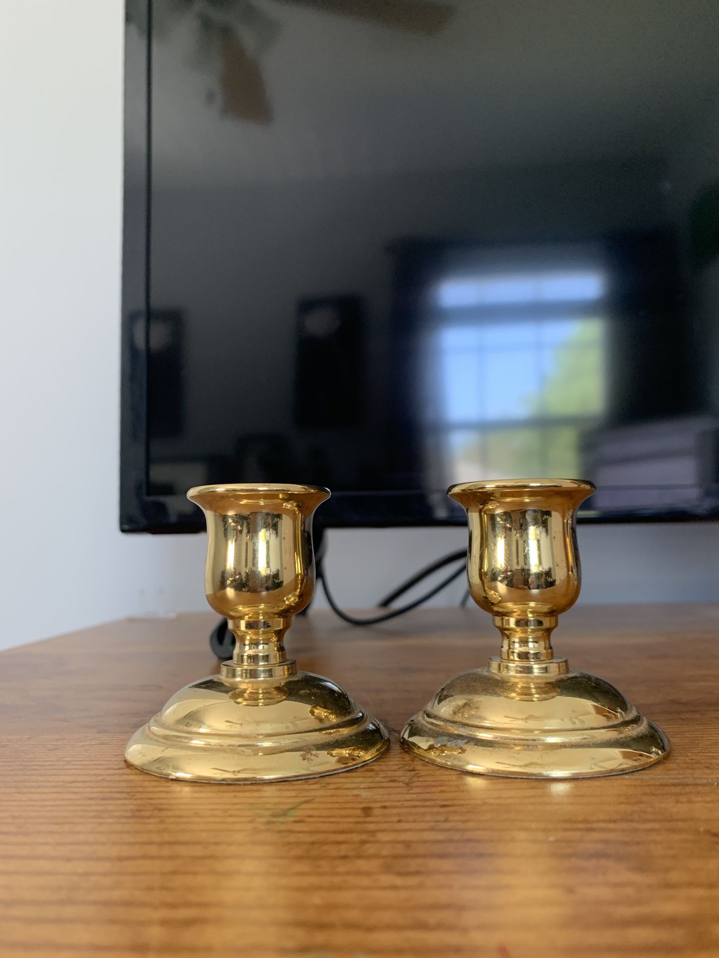 Partylite Brass Candle Stick Holders