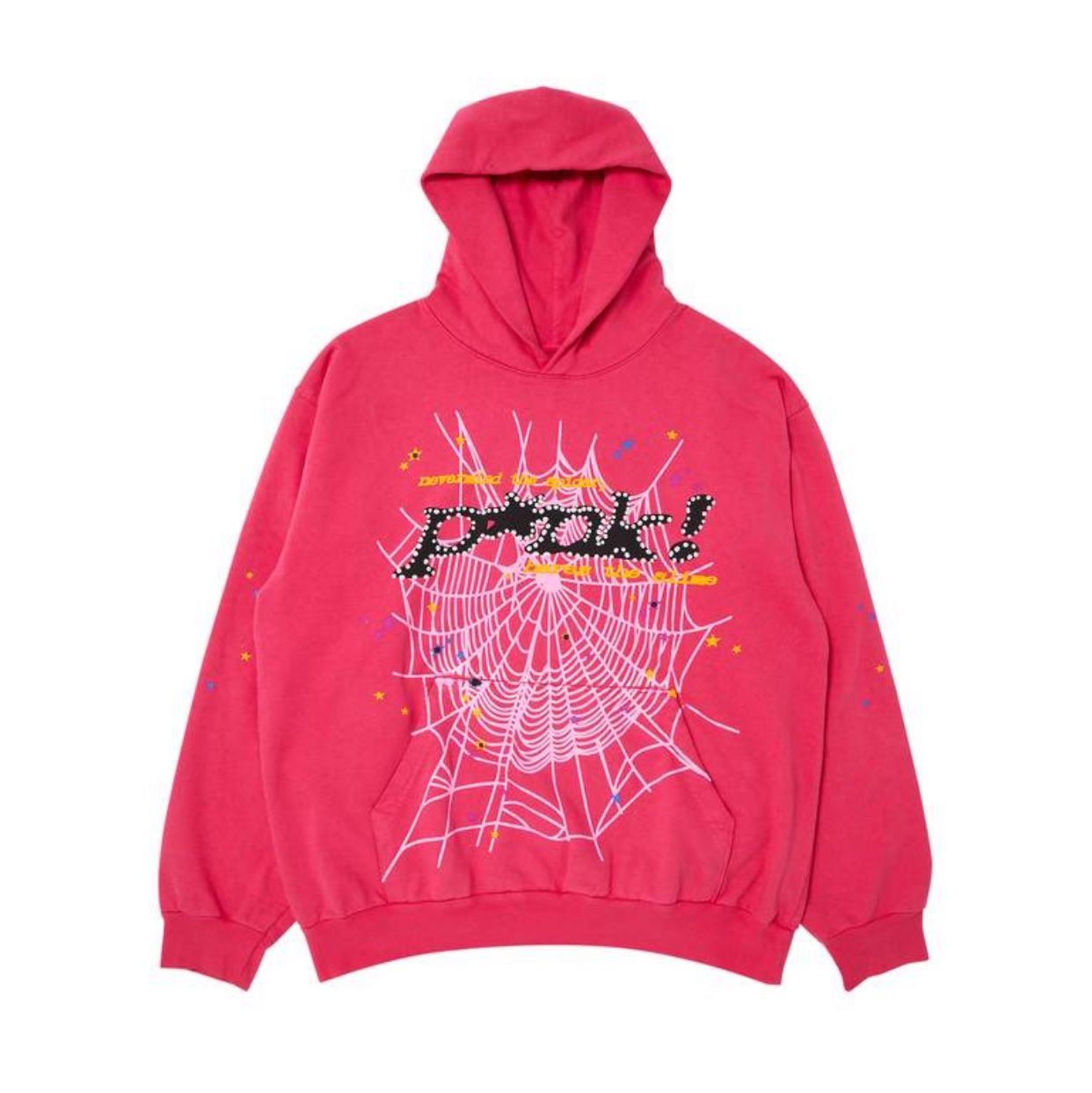 Pink Sp5der Hoodie Size S