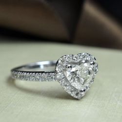 Promise Wedding Ring 925 Silver Simulated Diamond Women's Engagement Ring