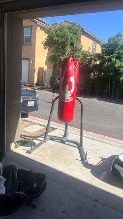 Punching bag with stand