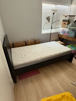 Twin Bed Frame with Mattress