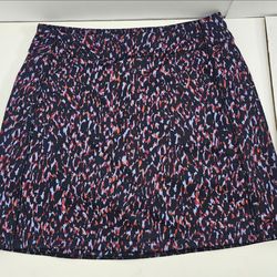 👗 Lands’ End Women’s Spotted Skirt – Navy & Purple | XS/Petite – Effortless Style 💜