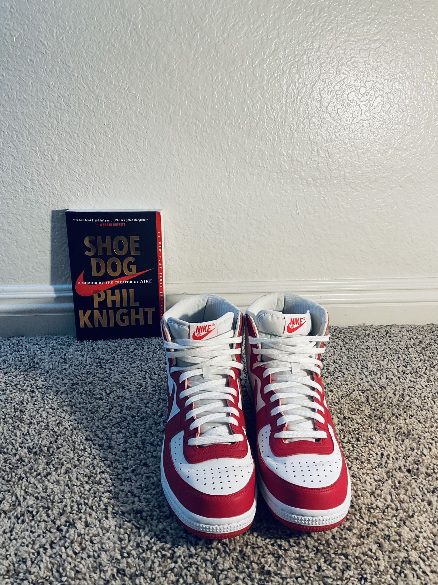 Nike Terminator High University Red And White Men's Size 10 Nike Terminator High University Red And White Men's Size 10