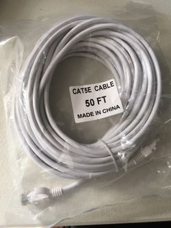 50 feet cat5e Ethernet patch cable $10