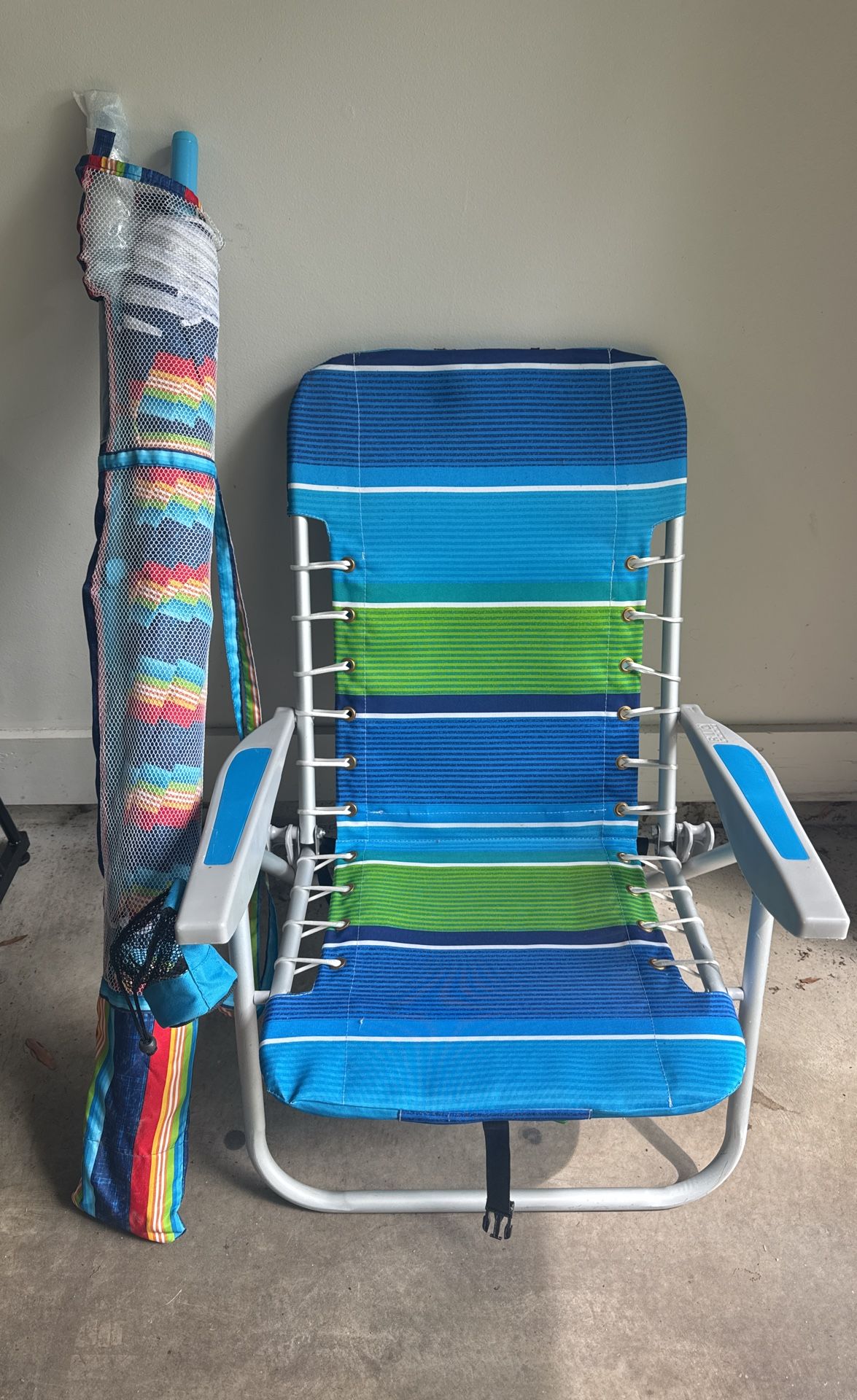 4 Position Rio Beach Chair & Umbrella