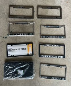 Collection of License Plate Frames (x8)