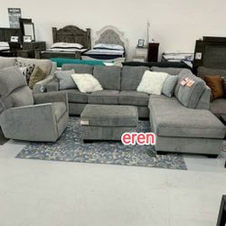 Altari Alloy LAF/RAF Sectional🦋 Ottoman/Full Sleeper/Living Room Available🦋