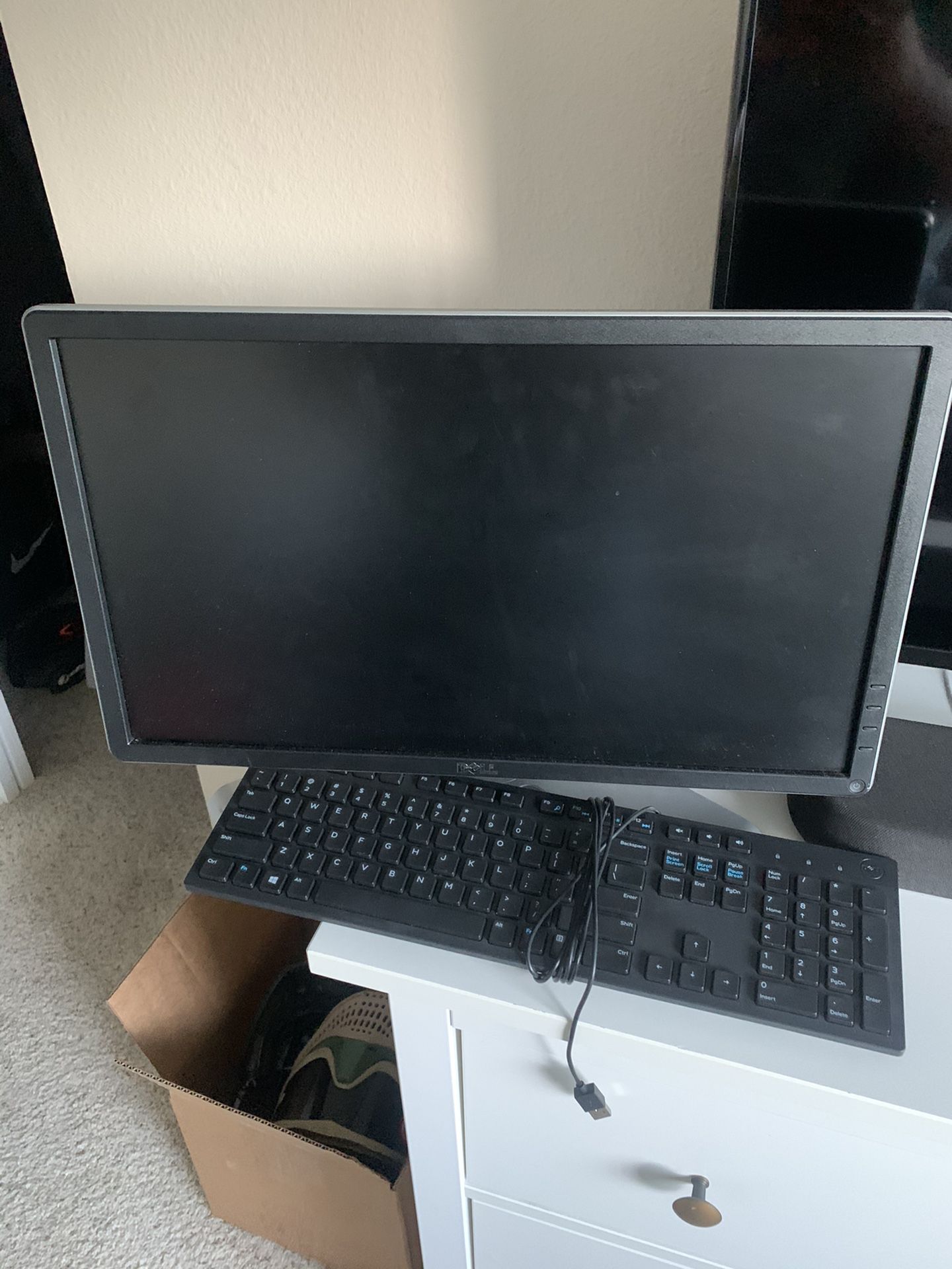 24” Dell Monitor + Keyboard