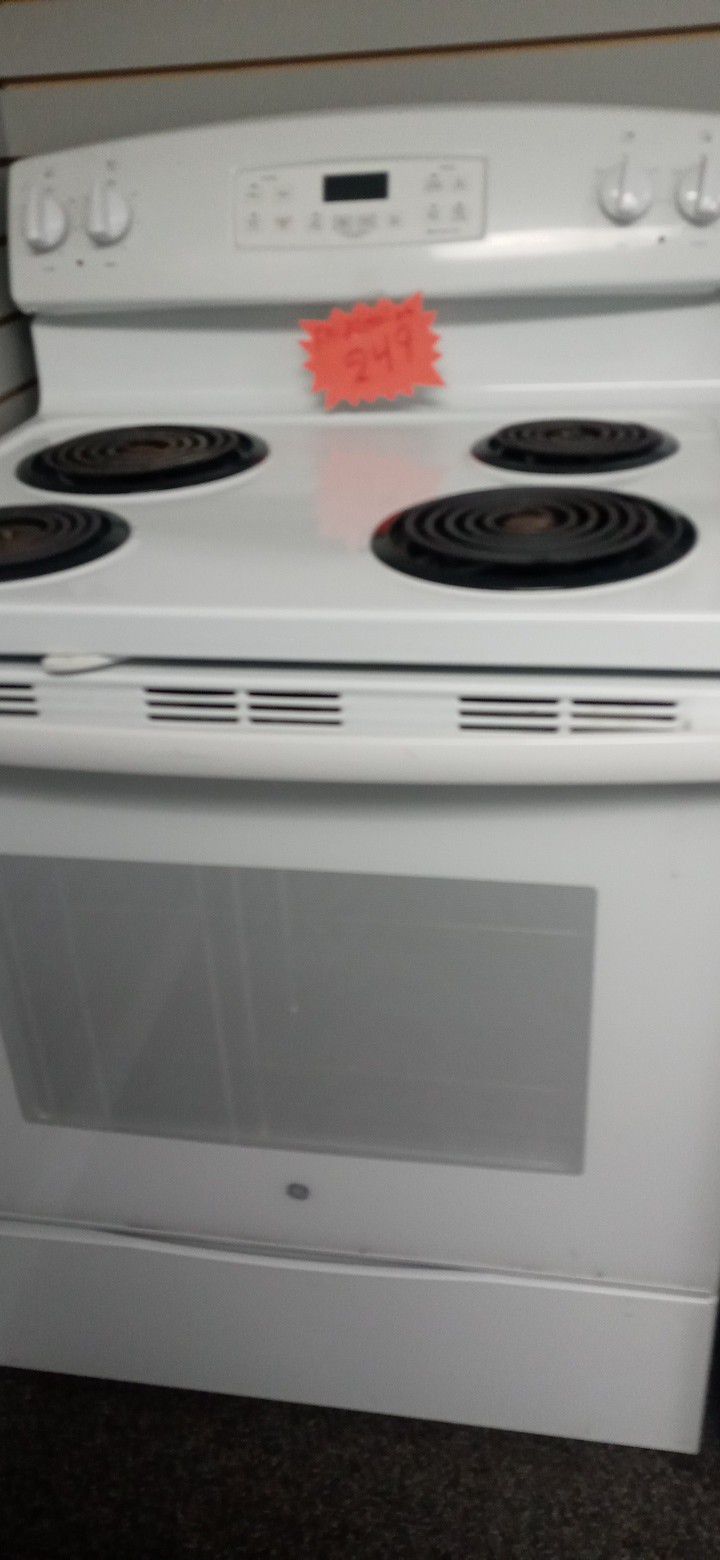 GE ELECTRIC RANGE STOVE OVER WORK GREAT INCLUDING WARRANTY DELIVERY AVAILABLE