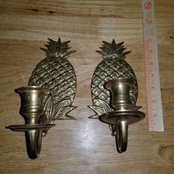 2 Bronze Candle Holders