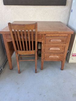 Wooden desk