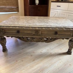 Marble Top Heavy Table