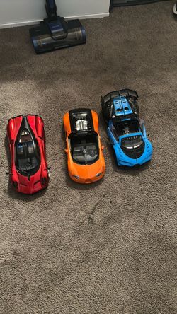 Set of 3 Diecast Supercar Model Cars
