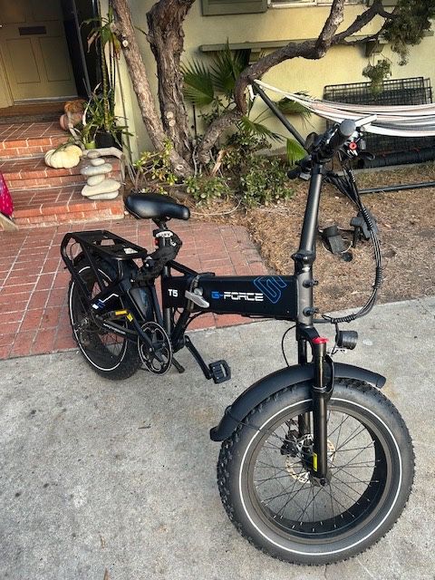 Folding Fat Tire E-Bike (G-Force T5),(48V,60mi's per charge)