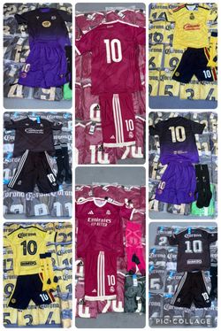 ⚽️🔥 SOCCER UNIFORM SETS — AMÉRICA, REAL MADRID & BARCELONA 🔥⚽️ 💰 $40 EACH COMPLETE SET 📦 Ready for immediate pickup 🇺🇸 Shipping available anyw