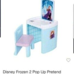New In Box Little Girl Frozen 2 Pop Up Pretend Table Toy Desk Mesa Para Nina Nueva