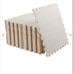 Interlocking Floor Tiles 23.6 x 23.6 inch Puzzle-Style Exercise Mat, Cushioned Mat for Workouts, Protective Floor Foam Mat (12 Packs)