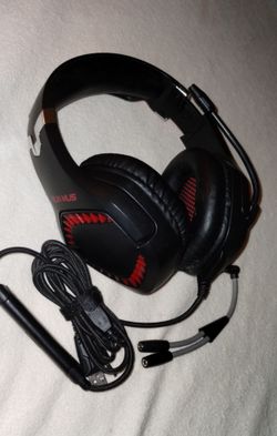 RUN MUS GAMING HEADPHONES W/ MIC
