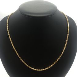 14K Solid Gold Byzantine Chain New
