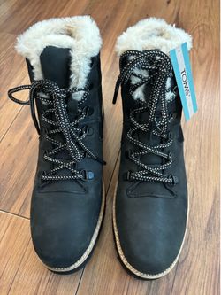 TOMS Mojave Waterproof Winter Boots – Black – Women’s Size 9 – Brand New