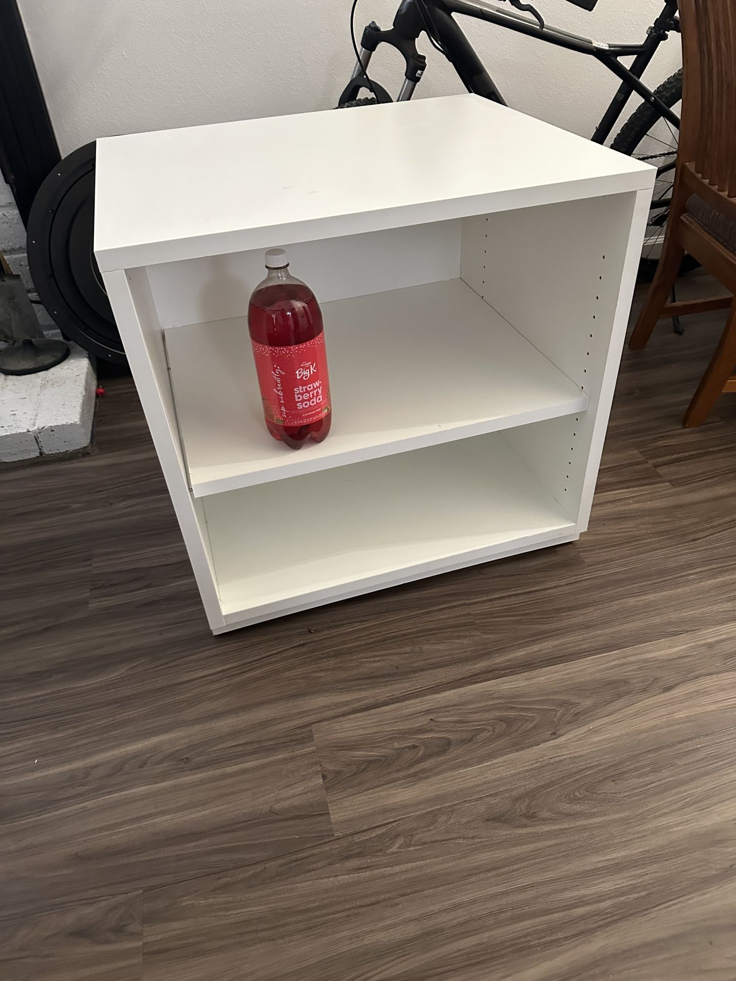 FREE - White Laminate Open Cabinet/Bookcase