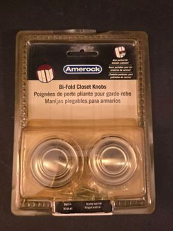 New 2 pk Amerock Bi-Fold Closet Knobs