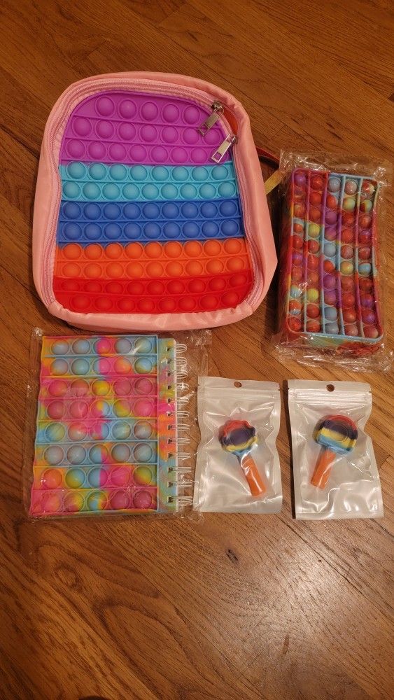 Pop It Backpack Set
