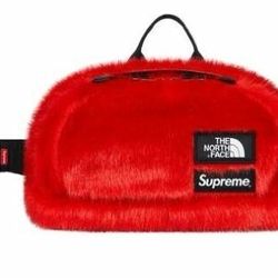 NEW Supreme X The North Face Faux Fur Waistebag - OS