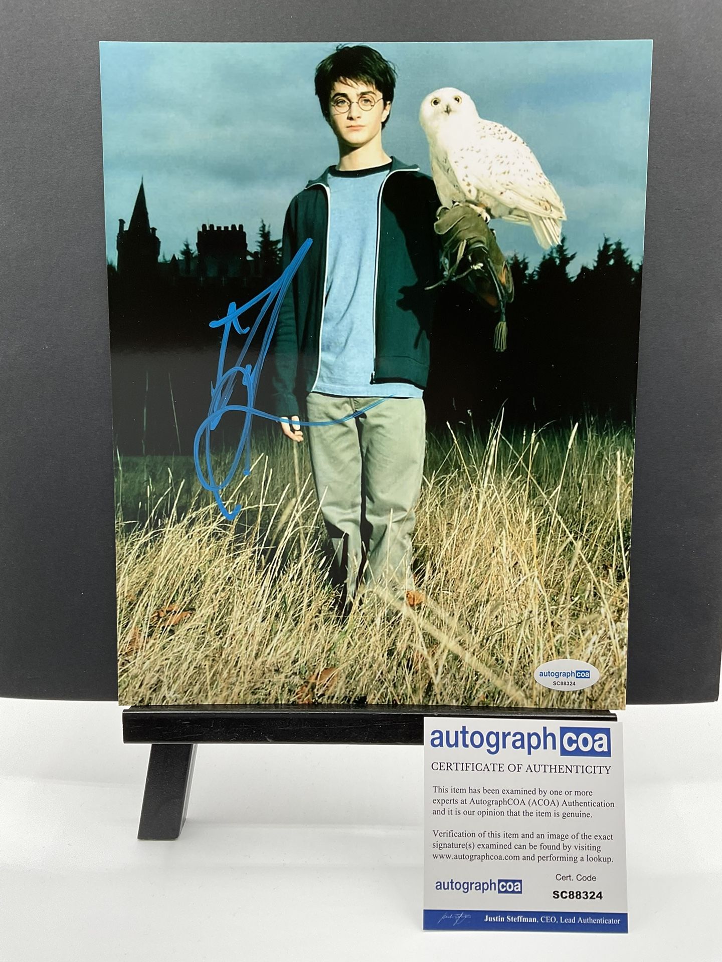Daniel Radcliffe Signed Photo Harry Potter Autographed Hedwig Owl Hogwarts ACOA