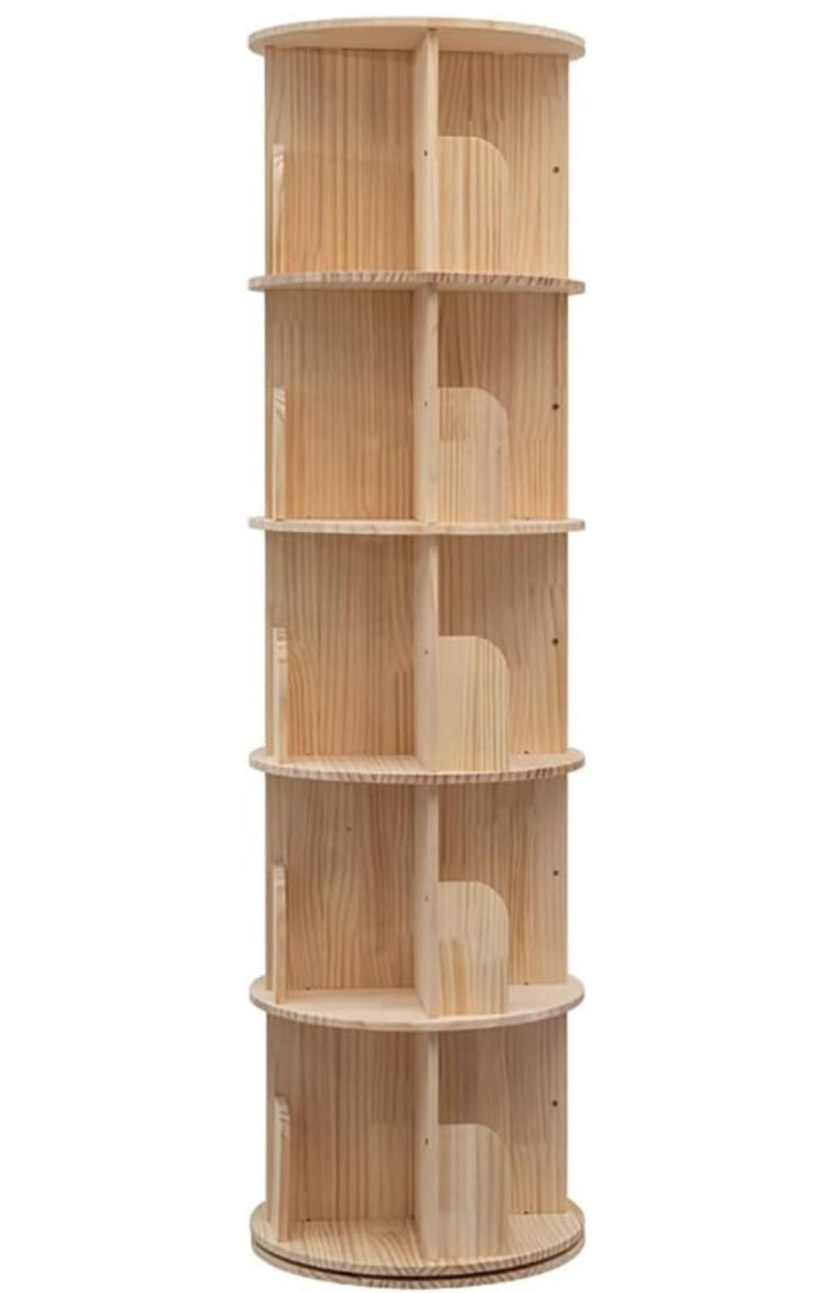 Rotating 360 5 Tier Bookcase **New
