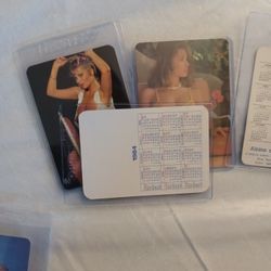  Rare 85 86 Vintage. Calendar Cards. " Nudes "